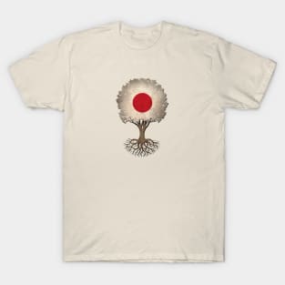 Tree of Life with Japanese Flag T-Shirt